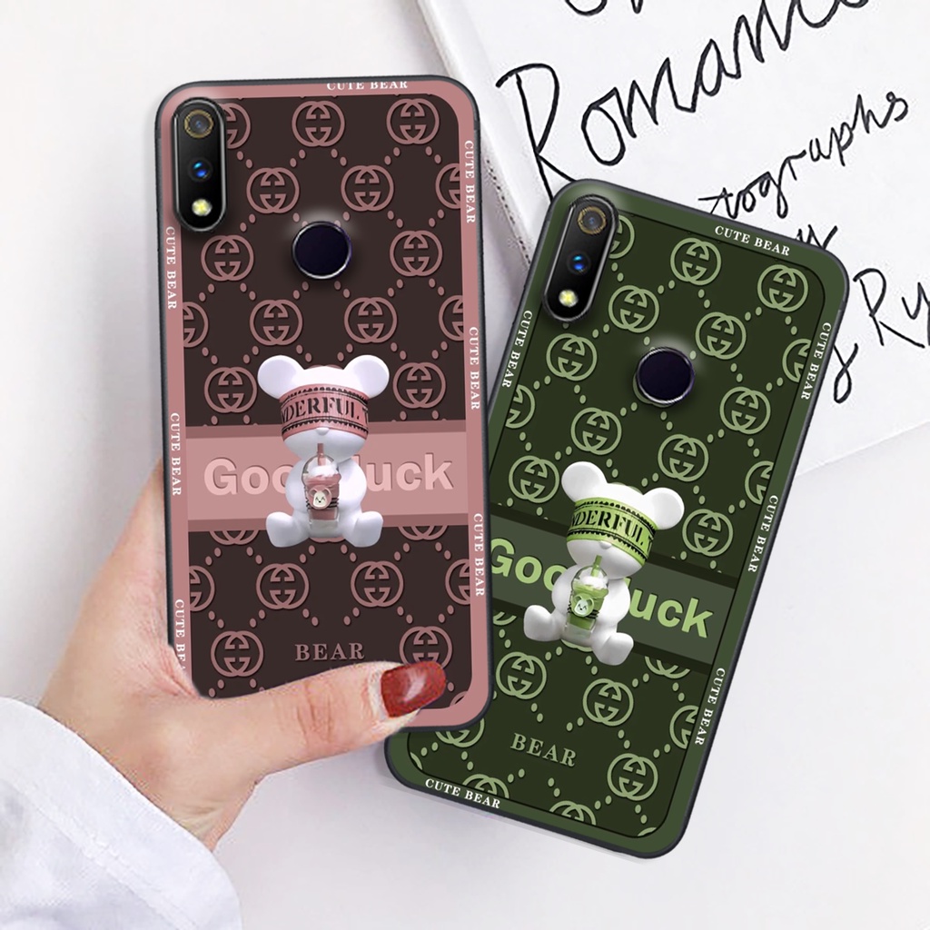 Ốp lưng Realme 3 / Realme 3 Pro mẫu BEARBRICK/ Kaws thể thao cá tính,cute,giá rẻ
