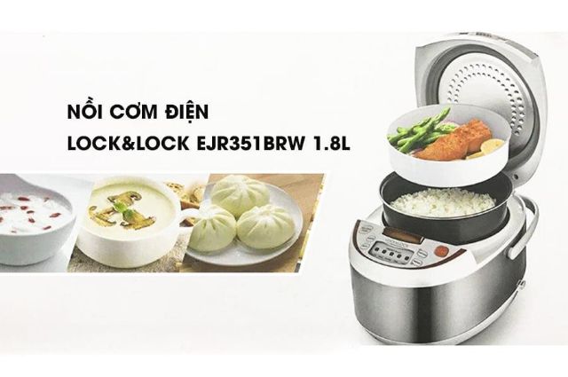 NỒI CƠM ĐIỆN LOCK&LOCK EJR351BRW 1.8L