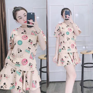 Set bộ quần giả váy MICKEY siêu CUTE