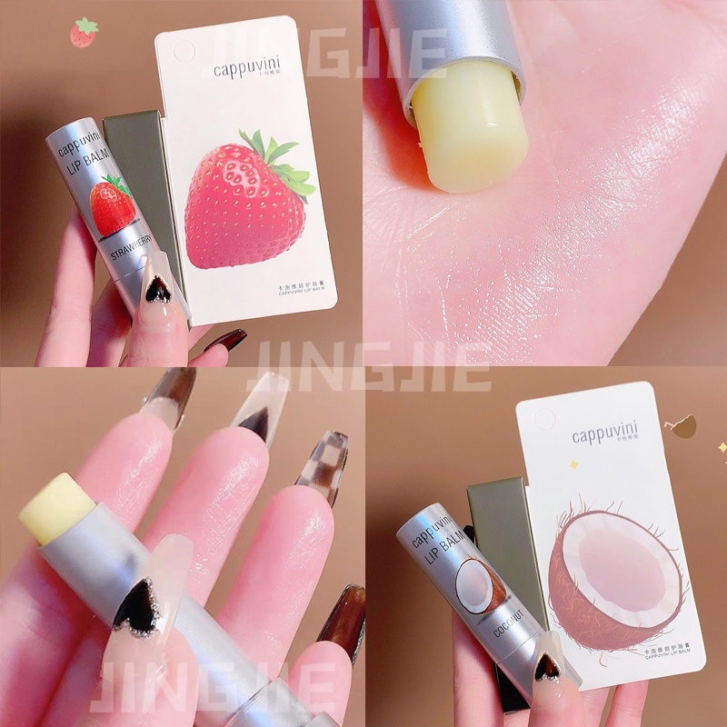Cappuvini® Son Dưỡng Môi Hình Trái Cây Xinh Xắn