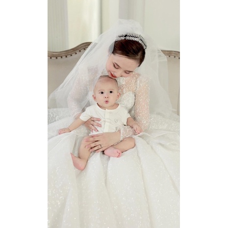 Bộ cộc tay cài giữa Bambus Bu BaBy