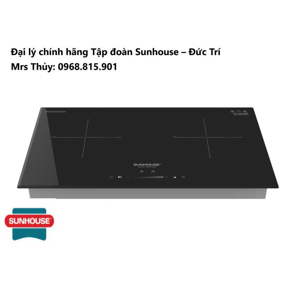 Bếp đôi Điện Từ SUNHOUSE SHB-DI02 Chính hãng