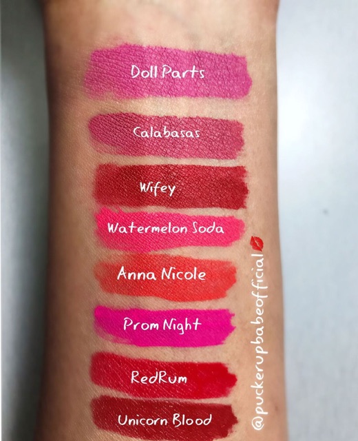 Set son mini Jeffree Star The Mini Velour Liquid Lipsticks: Reds &amp; Pinks