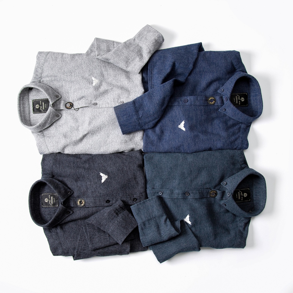 Áo Sơ Mi Nam Just Men Trơn Tay Dài | BigBuy360 - bigbuy360.vn