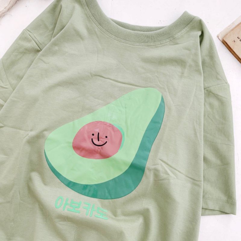 🌵Áo Thun Say Happy quả bơ🌵