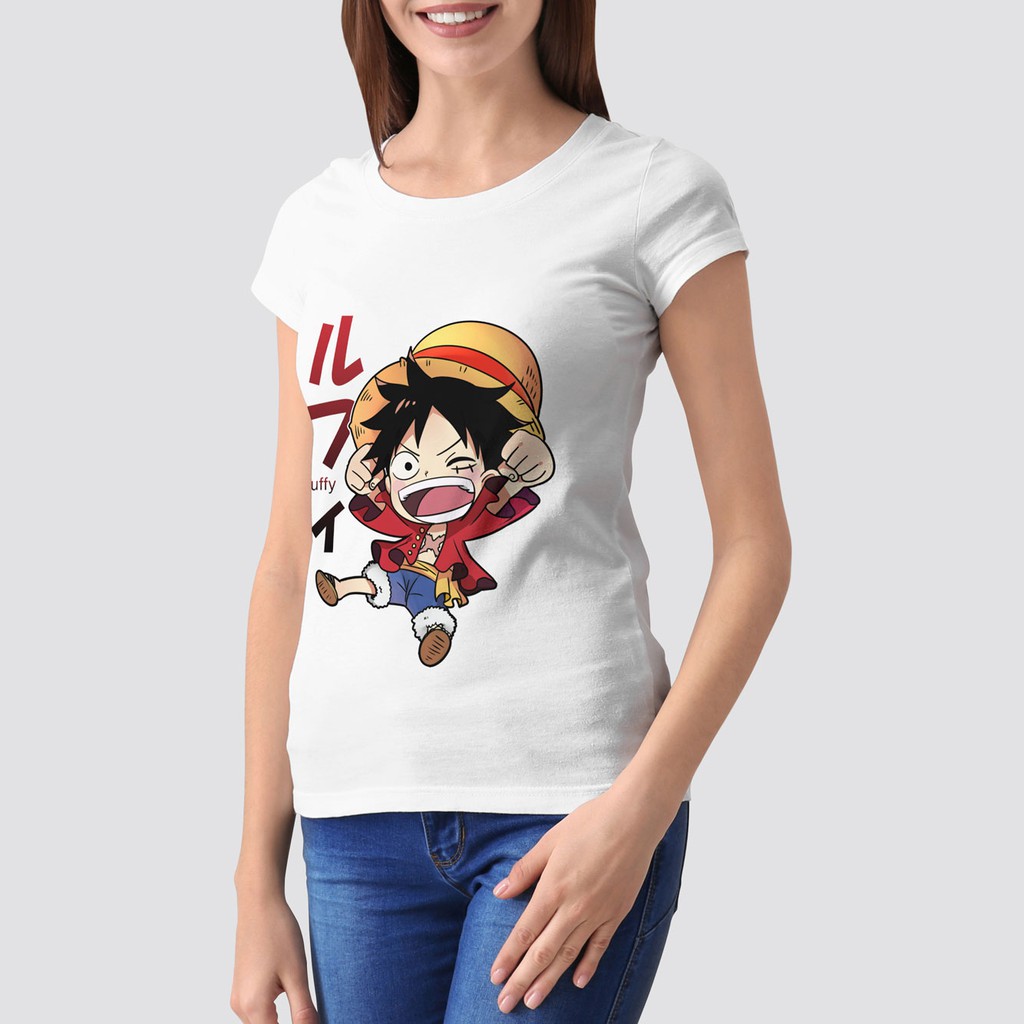 [Mã FASHIONMALLT4 giảm 15% tối đa 30K đơn 150k] Áo thun nam MIRAKO In hình nhân vật One Piece 01 Luffy