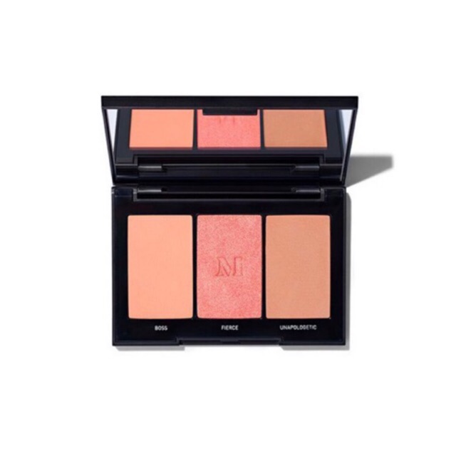 Morphe- Má hồng 3 ô Blushing Babes Morphe - Pop of coral 10g