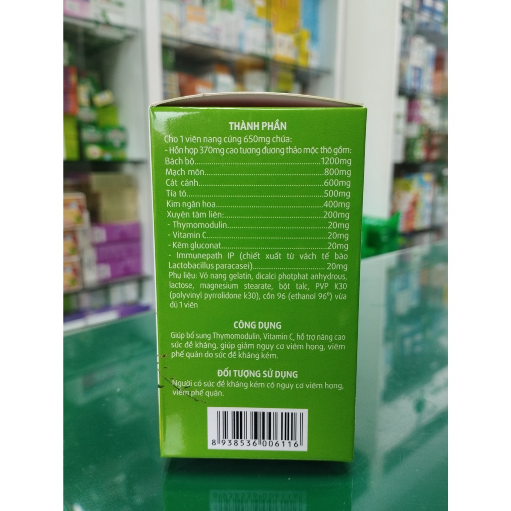 Anco Thanh - Hỗ trợ bổ sung Thymomodulin, Vitamin C, hỗ trợ nâng cao sức đề kháng, giảm nguy cơ viêm họng