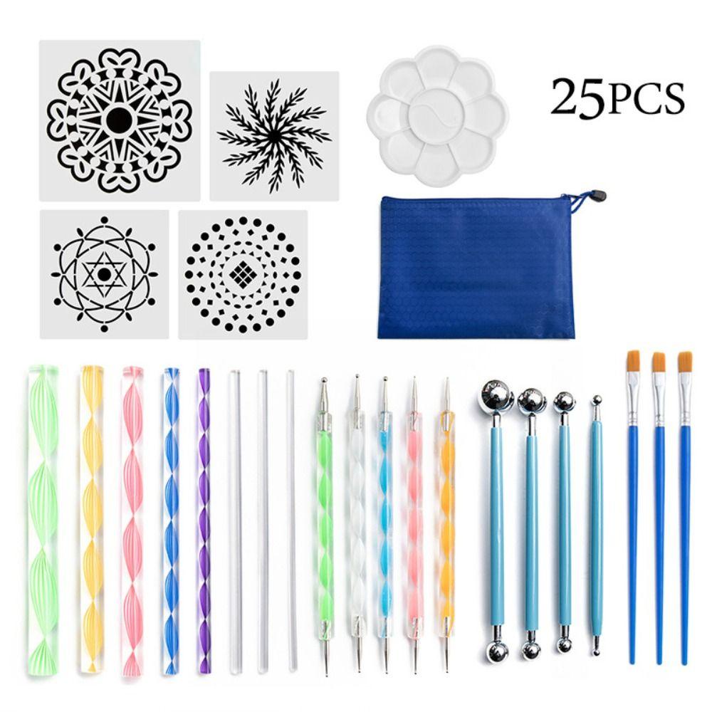 WTTLE Set 25 Bút Điêu Khắc Đất Sét Nghệ Thuật