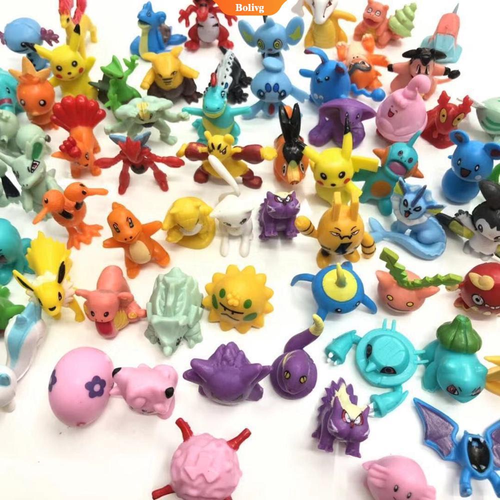 Set 24/144 mô hình nhân vật hoạt hình Pokemon mini vui nhộn làm quà tặng cho bé