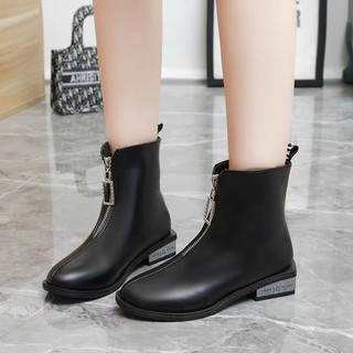 [ ODER ] Bốt da mềm gót đá BIGSIZE (35-43)
