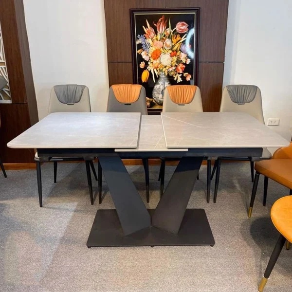 Bàn ăn thông minh kéo dài chân chữ V nhập khẩu