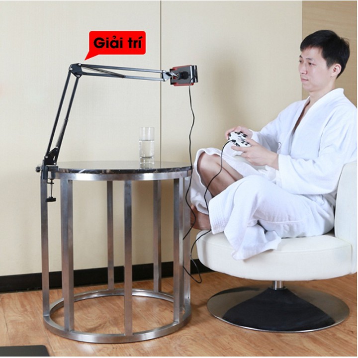 Giá Đỡ Điện Thoại, Kẹp Máy Tính Bảng Đầu Giường, Giá Đỡ Điện Thoại Kẹp Bàn Chuyên Live Stream, Tiện Dụng Đa Năng