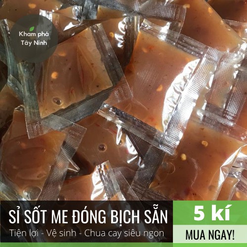 [5kg, ảnh thật] Nước sốt me đóng bịch sẵn dùng làm bánh tráng trộn và bánh trang me Tây Ninh