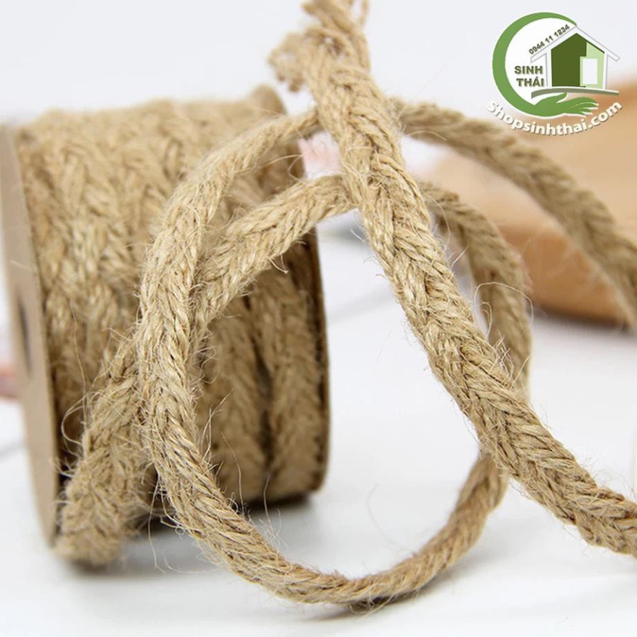 Dây thừng bện, thắt bím - dây gai - dây cói - dây bố thô trang trí handmade
