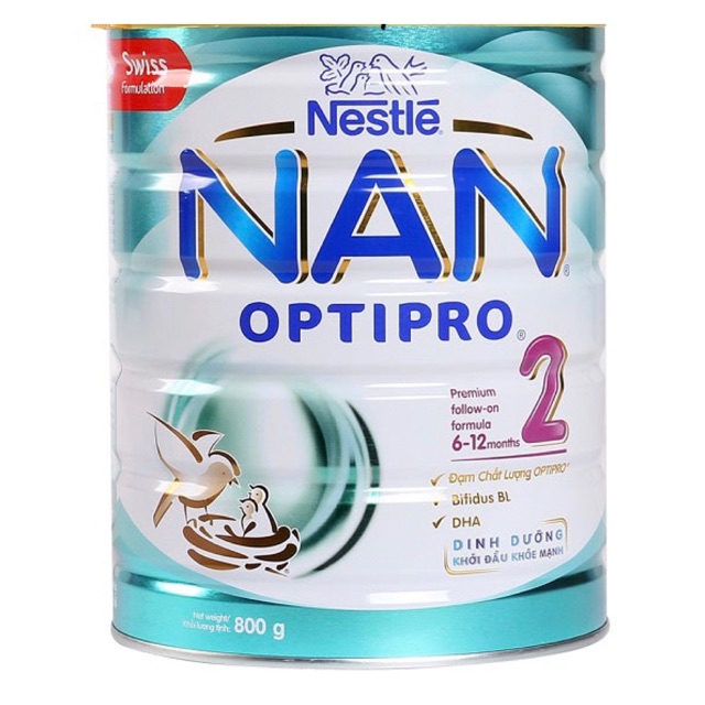 Sữa Nan Optipro 2 800gr ( Mẫu Mới)