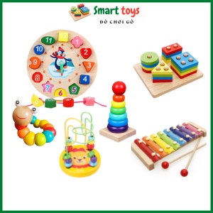 Đồ chơi cho bé gái bé trai bằng gỗ thông minh phát triển trí tuệ giáo dục mầm non Smart-toys