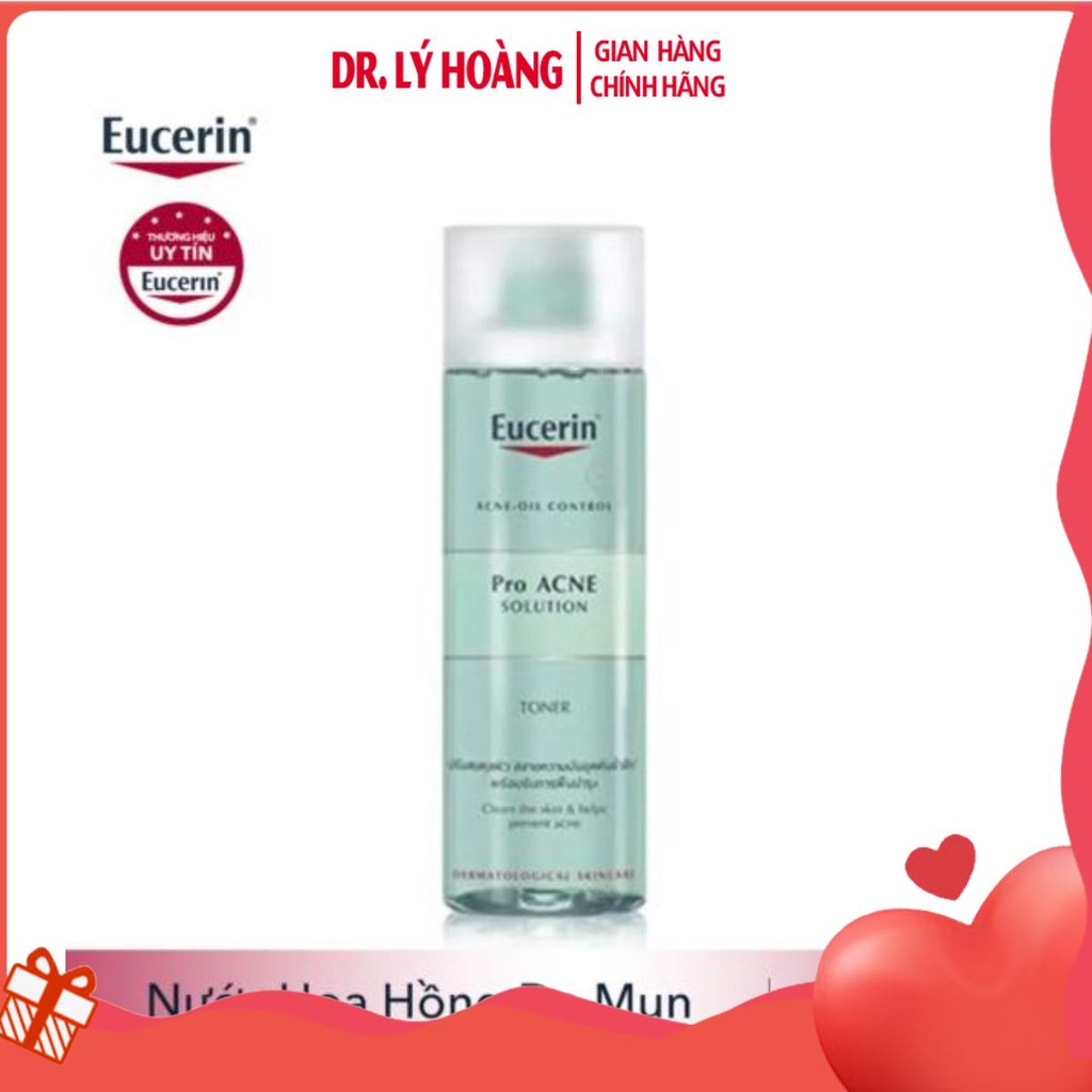 Nước hoa hồng Eucerin Pro Acne dành cho da mụn 200ml Làm sạch da Bổ sung độ ẩm tự nhiên  - 𝐃𝐫.𝐋𝐲́ 𝐇𝐨𝐚̀𝐧𝐠