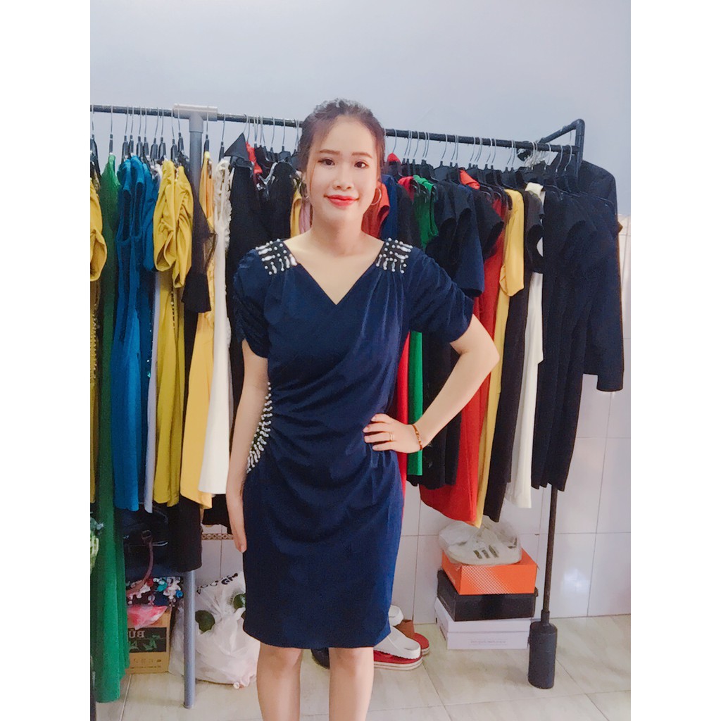 đầm nữ thiết kế xoắn eo sang trọng