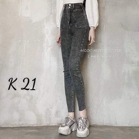 [ Giá xưởng] Quần jean skinny dài giãn D20, ảnh thật quần chụp sàn.