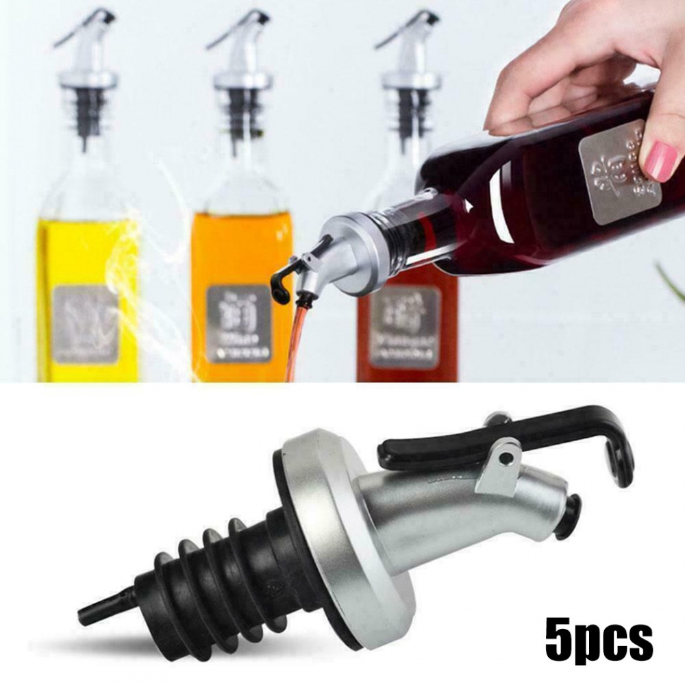 Bộ 5 vòi rót dầu olive có nút chặn chống bụi chất lượng cao