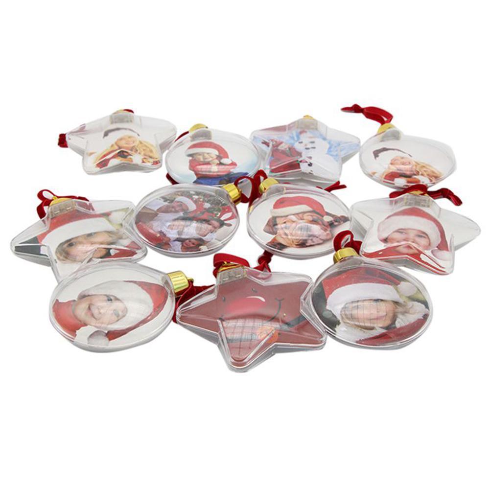 Mặt dây có thể lồng hình ảnh bản thân thiết kế dễ thương dùng để trang trí cây thông noel