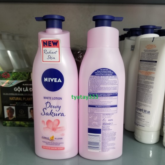 Sữa dưỡng thể dưỡng trắng NIVEA hương anh đào Dewy Sakura 350ml | BigBuy360 - bigbuy360.vn
