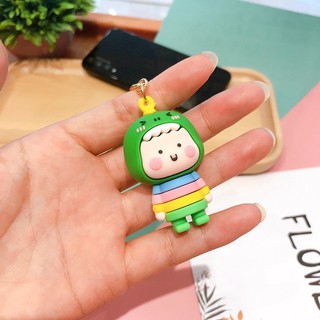 Móc Khóa Xe Khủng Long Cute