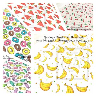 Set 5 bìa họa tiết A4 trang trí khung ảnh, lovebox, scrapbook, thiệp...