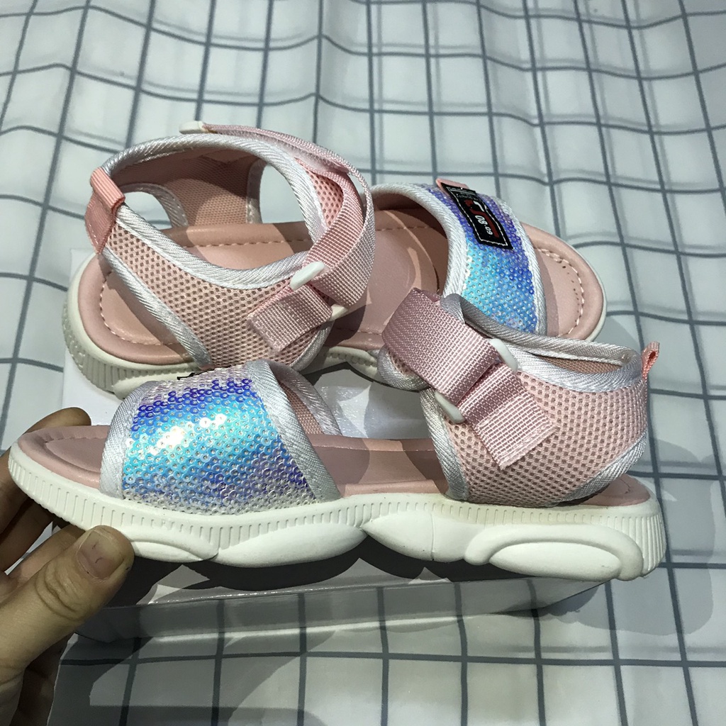 Dép sandal bé gái êm chân đi học, đi chơi xinh xắn 4 - 14 tuổi