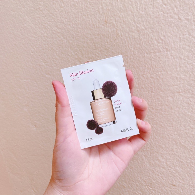 Mẫu thử kem nền Clarins Skin Illusion 1,5ml