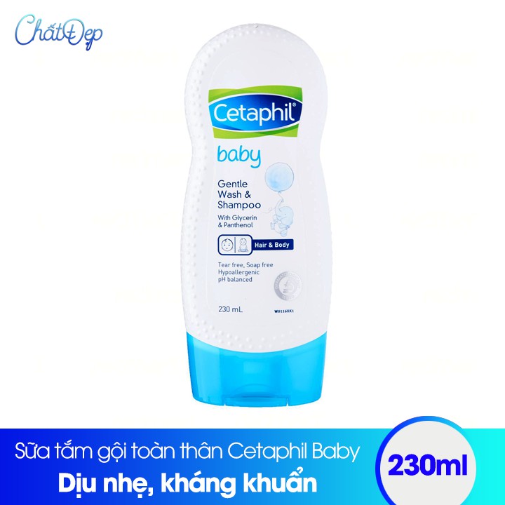 Sữa tắm gội toàn thân cho bé Cetaphil Baby 230ml