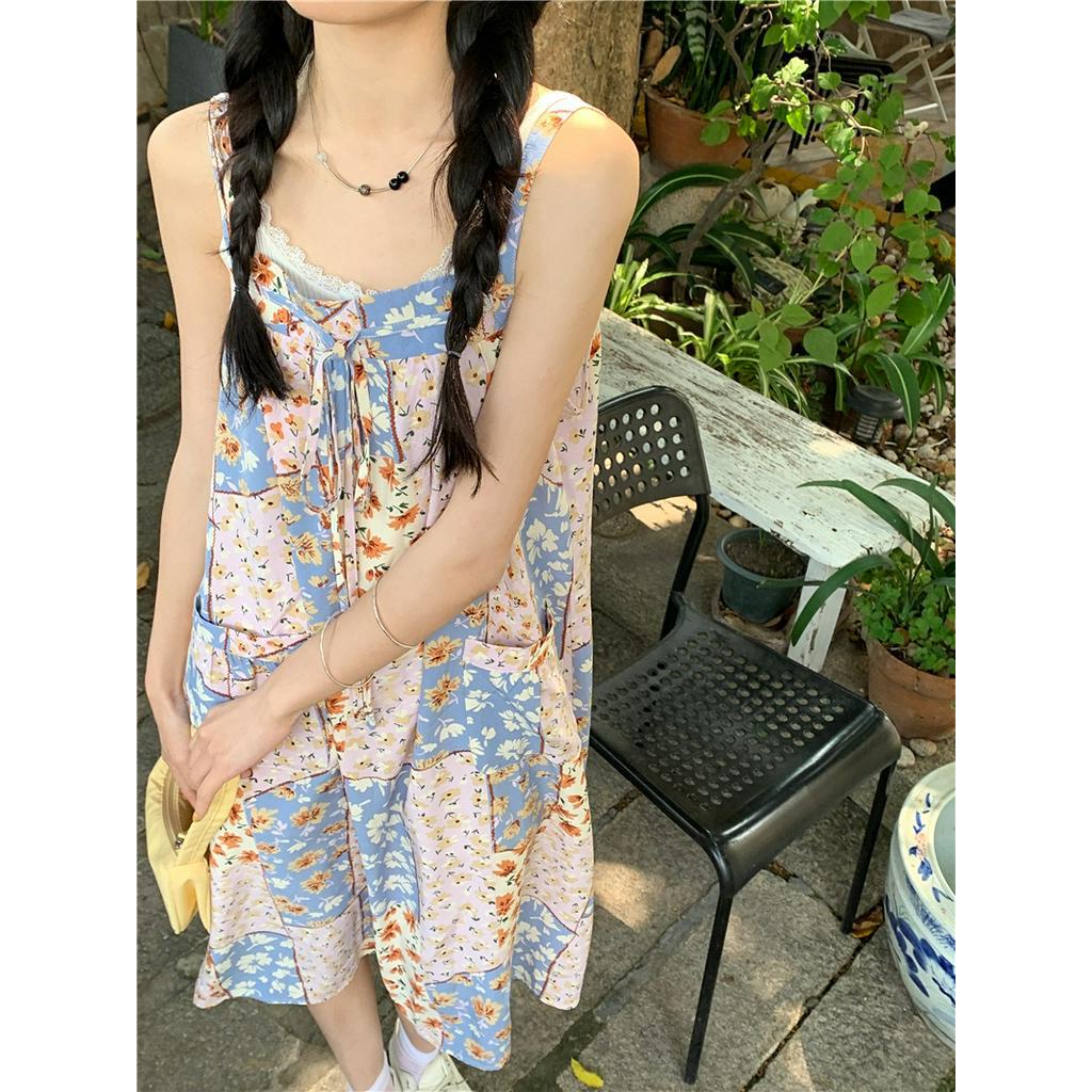 Đầm Hoa Hai Dây Dáng Rộng Thời Trang Quý Phái 63329