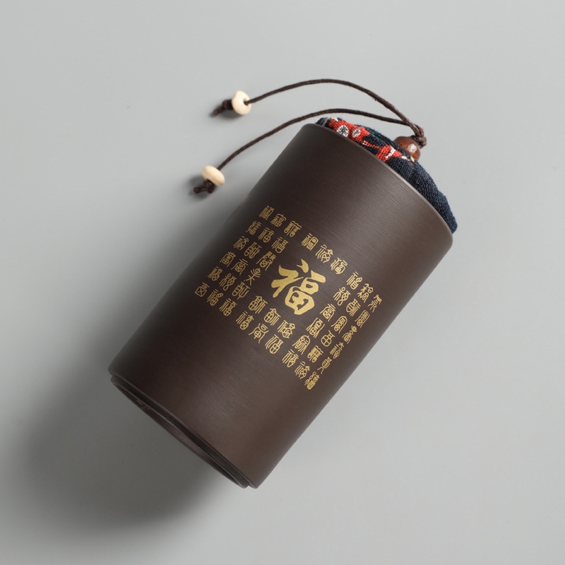 Bình đựng trà bằng gốm 100g tiện dụng thiết kế độc đáo | BigBuy360 - bigbuy360.vn