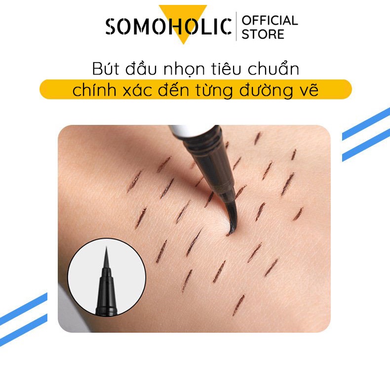 Bút Kẻ Mắt Eyeliner Suake Màu Đen Sắc Nét Lâu Trôi Dễ Vẽ Somoholic ELN4