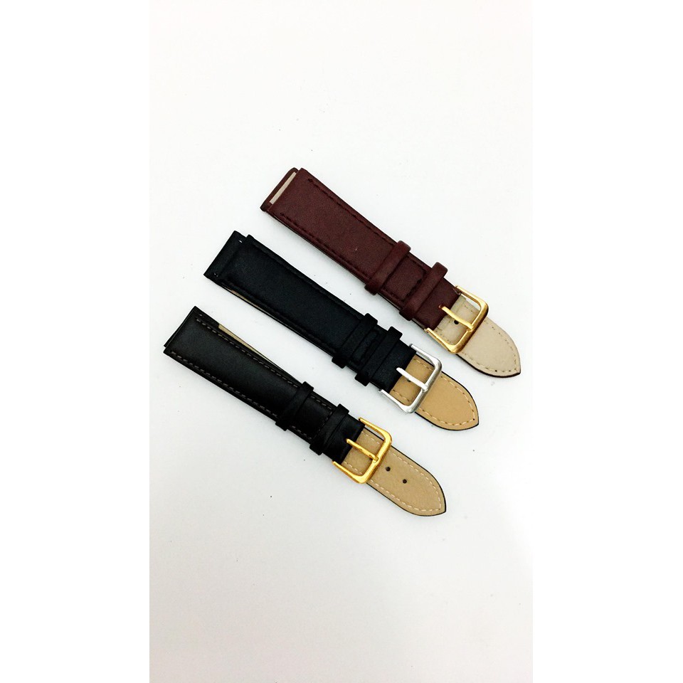 Dây da đồng hồ nam da trơn  kích thước 18mm,20mm,22mm | BigBuy360 - bigbuy360.vn