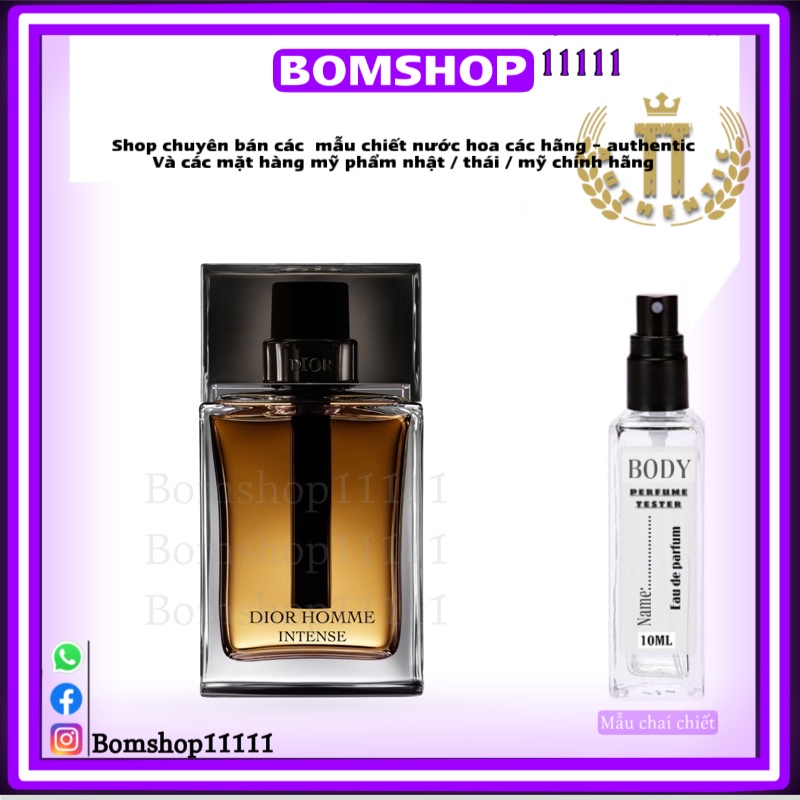 mẫu thử nước hoa dior home intense 10ml dạng xịt -bomshop11111