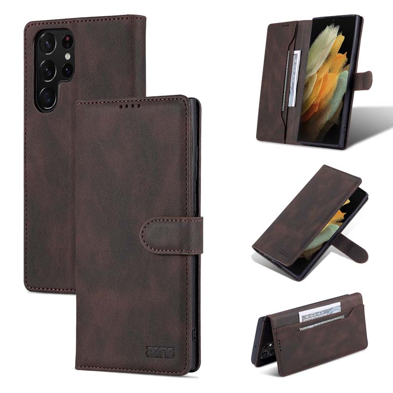Bao Da Điện Thoại Dạng Ví Cho Samsung Galaxy S22 Ultra Plus S22+ Samsung S22 S22Plus S22Ultra