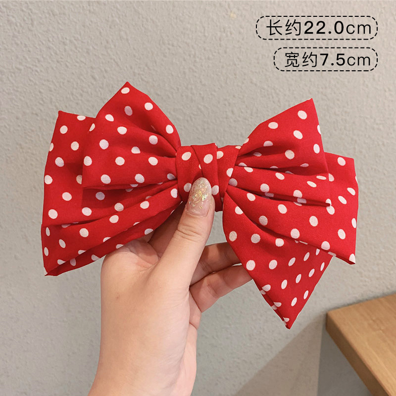 Kẹp Tóc Nơ Vải Chiffon Xinh Xắn Nhiều Họa Tiết Tùy Chọn