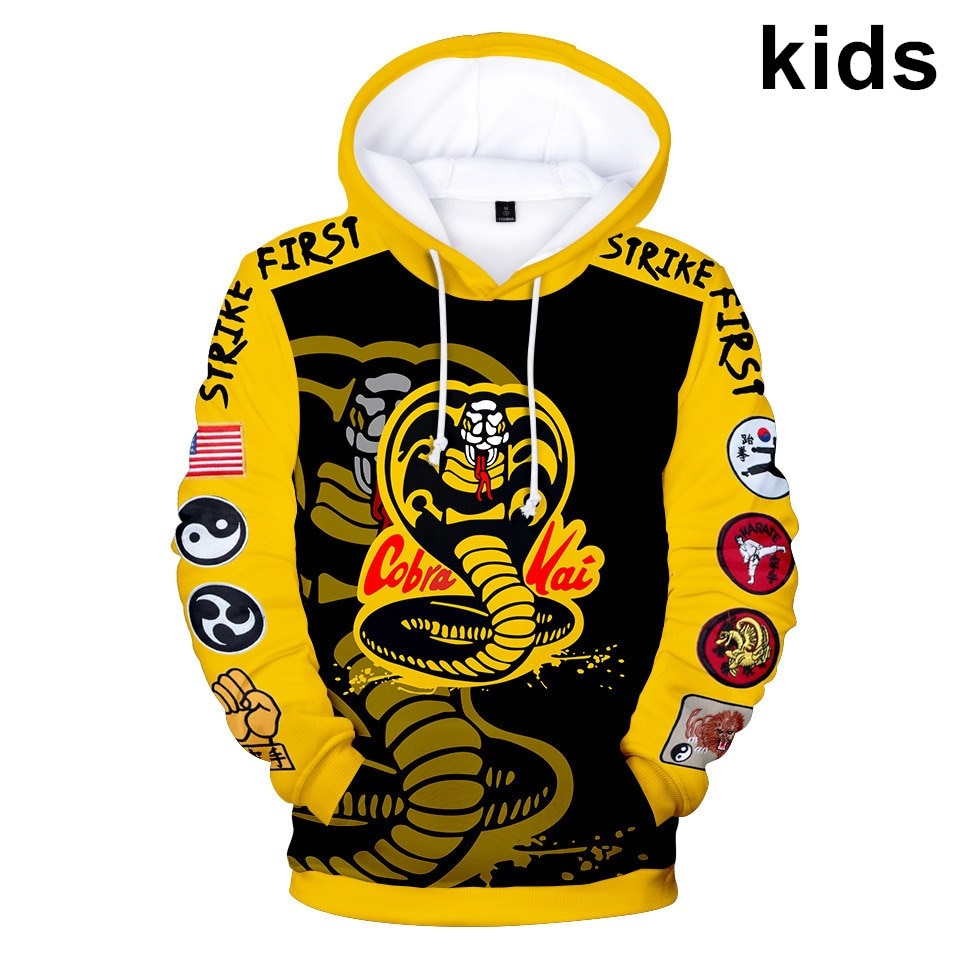 Áo Khoác Hoodie Nam In Hình Phim The Karate Cobra Kai