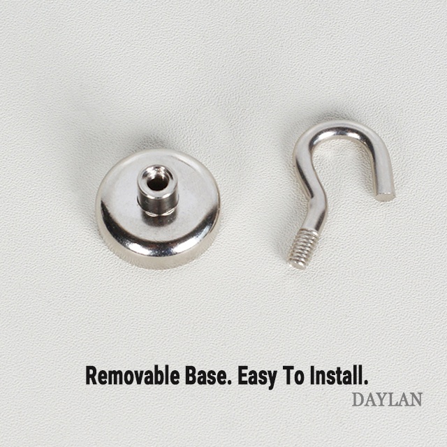 Móc Nam Châm Bằng Thép Không Gỉ Chịu Lực 15KG Có Giá Đỡ Cho Nhà Bếp / Văn Phòng