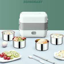 Hộp Cơm Cắm Điện Giữ Nhiệt DG Đa Năng, Cà Men Hâm Nóng Và Tự Nấu Chín Thức Ăn Với 4 Hộp Inox Tiện Lợi