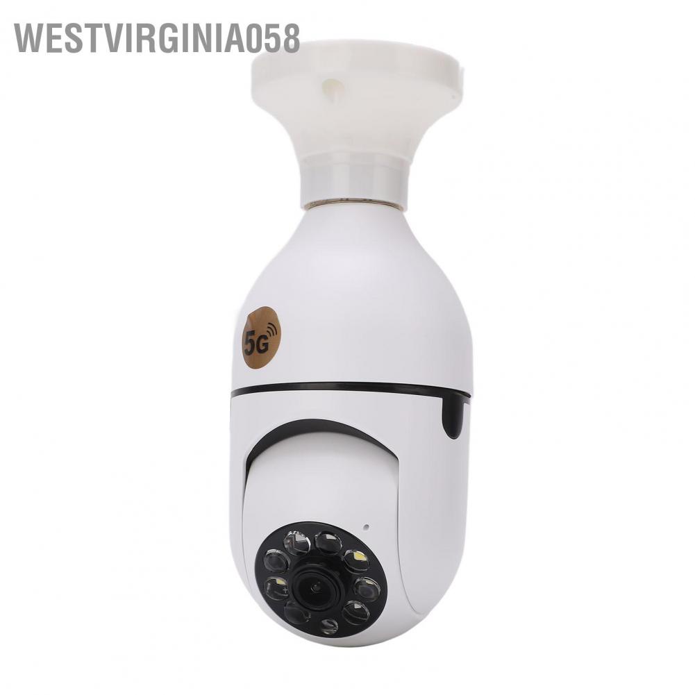 Có thể bán buôn Giá đỡ đèn Camera không dây 360 độ 2.4GHz và 5G WiFi 110‑220V 1080p bóng phát hiện chuyển động Hàng giao ngayWestvirginia058