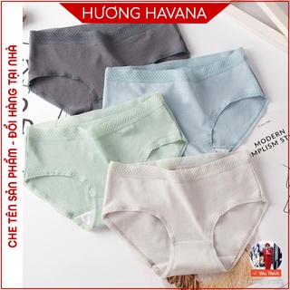  Quần lót cotton havana cạp lưới cao cấp mỏng mềm mát (40-70kg) mã FLQ19