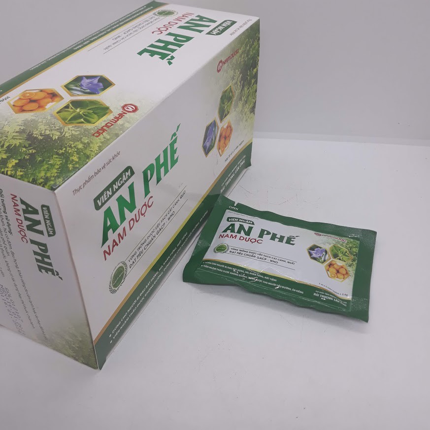 Viên ngậm An Phế Nam dược hộp 20 vỉ x 5 viên