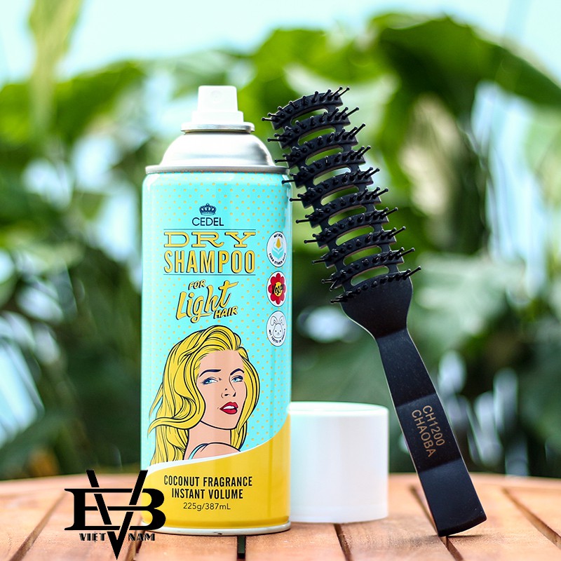 [CHÍNH HÃNG - BYVILAIN SHOP TPHCM] Dầu gội khô CEDEL Dry Shampoo - Chai lớn 387ml - Làm sạch cho mái tóc + Tặng lược