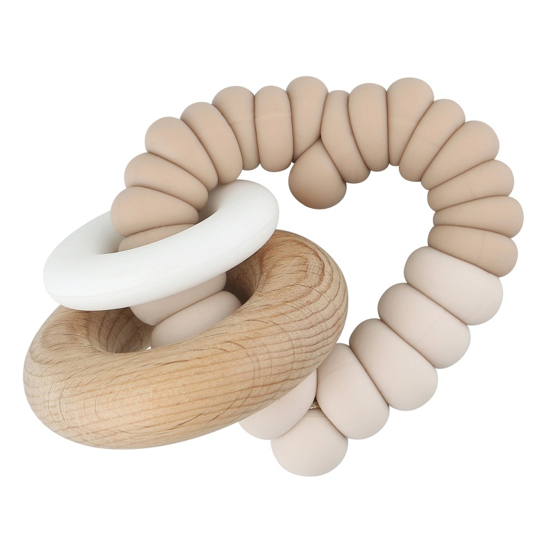 Đồ Chơi Vòng Tay Ngậm Mọc Răng Bằng Silicone Tiện Lợi Dành Cho Bé Sơ Sinh