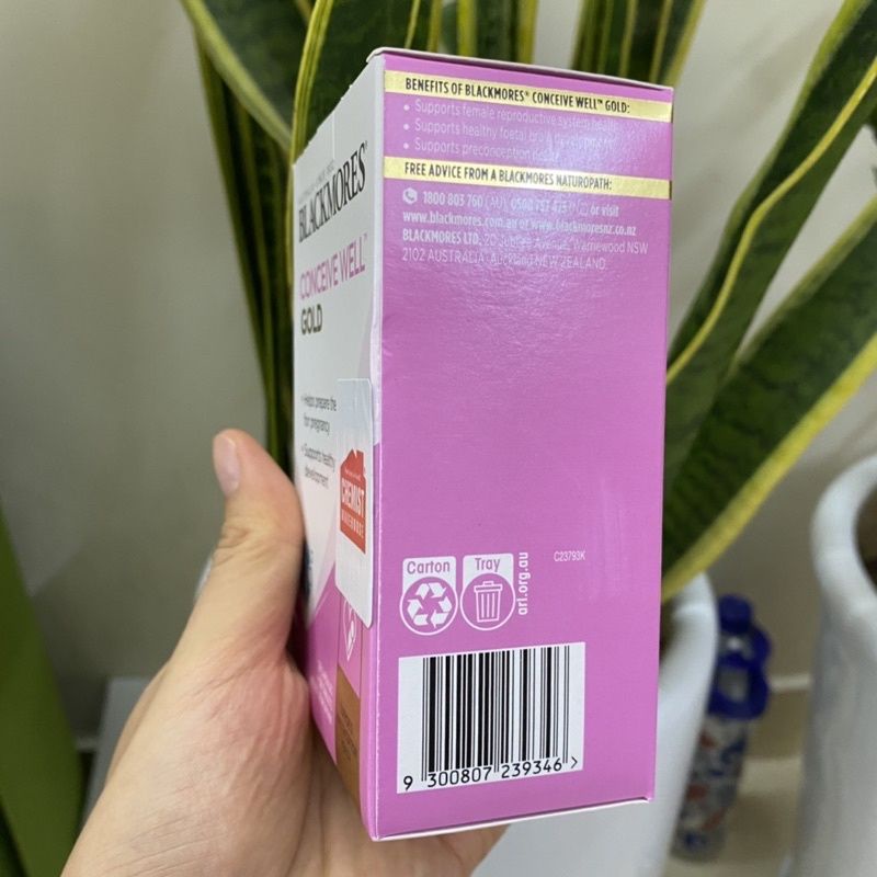 Viên uống bổ trứng Conceive Well Gold Blackmores Úc,hỗ trợ tăng khả năng thụ thai cho nữ giới