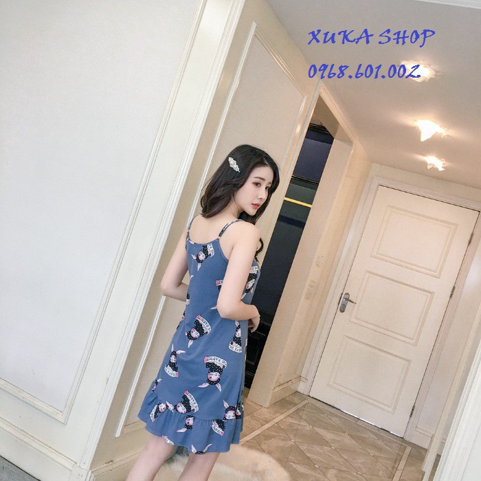 VÁY NGỦ KUTE CÓ MÚT - HÀNG LOẠI 1 CÓ TÚI ZIP NXKA007 | BigBuy360 - bigbuy360.vn