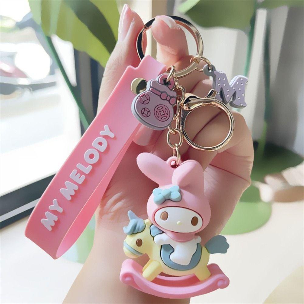 Móc Khóa Hình Búp Bê Hoạt Hình Kuromi KT Cinnamoroll 3D Đáng Yêu